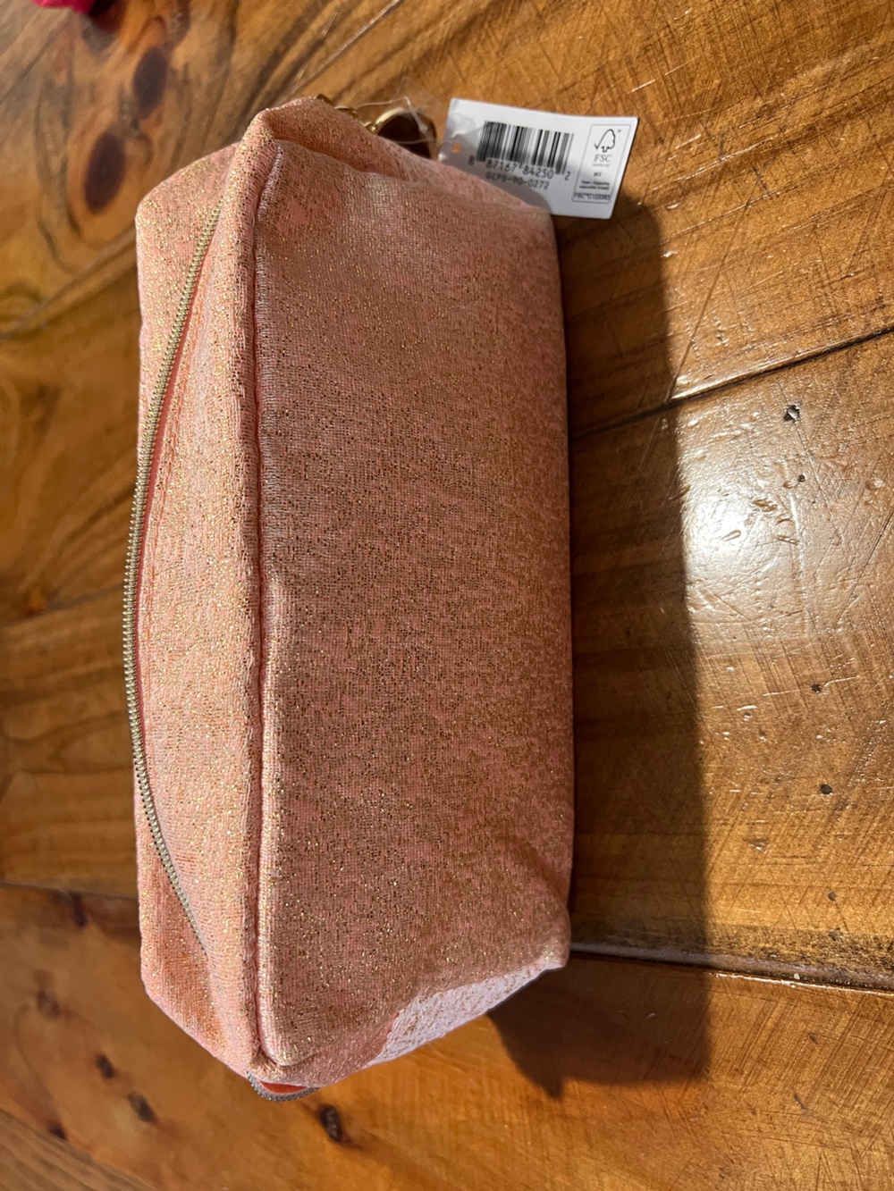 Estee Lauder Pink Glitter Cosmetic Pouch